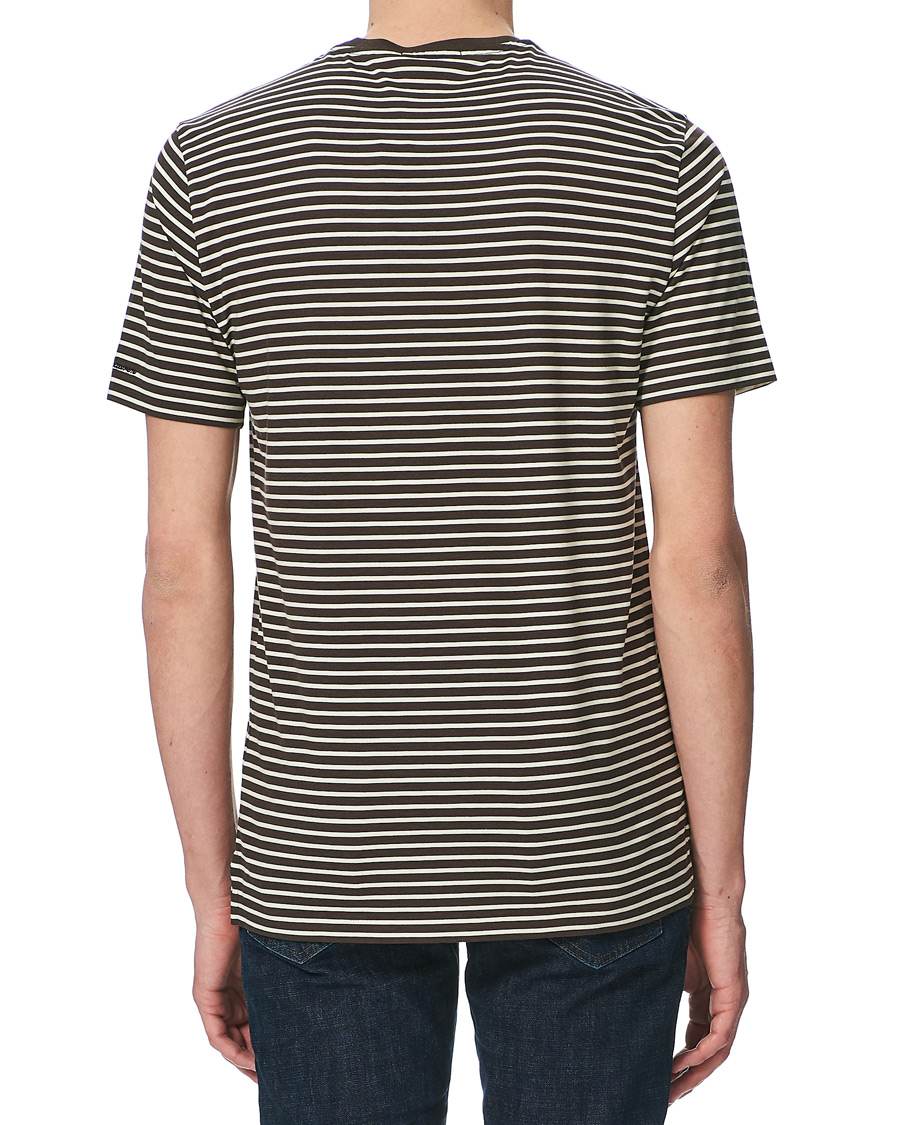 Herren | T-Shirts | Ralph Lauren Purple Label | Striped Silk Blend Tee Brown/Cream