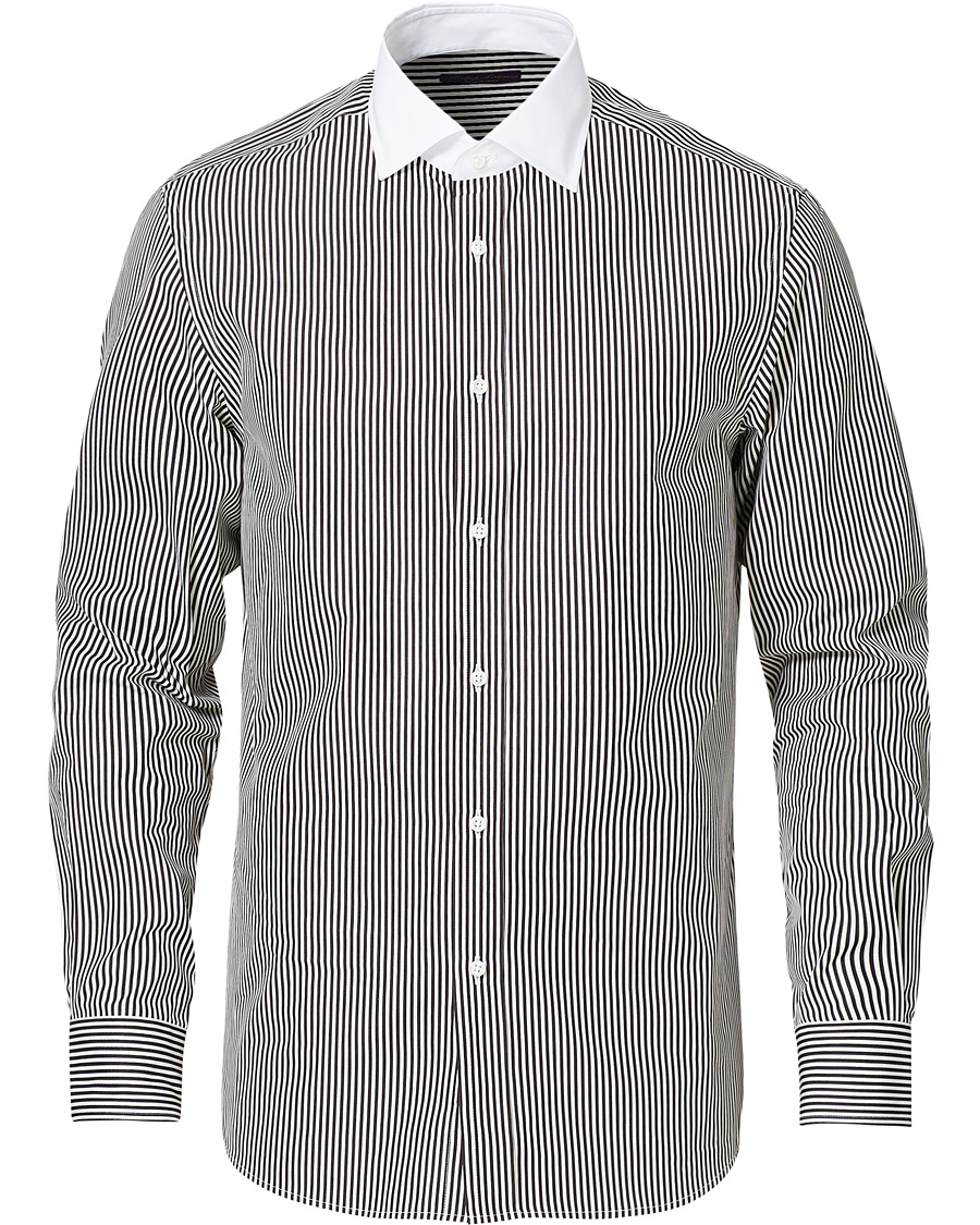 Herren | Hemden | Ralph Lauren Purple Label | Bengal Striped Shirt Brown/Cream