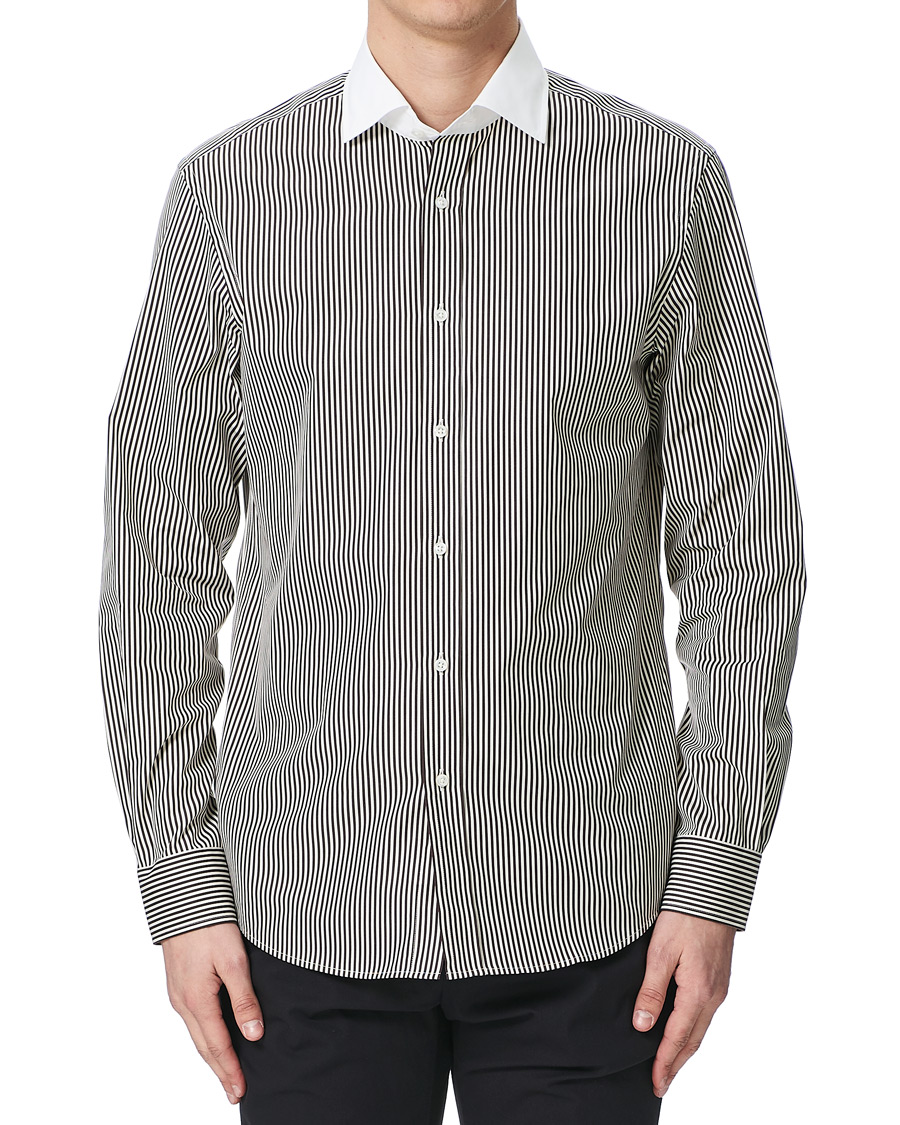 Herren | Hemden | Ralph Lauren Purple Label | Bengal Striped Shirt Brown/Cream
