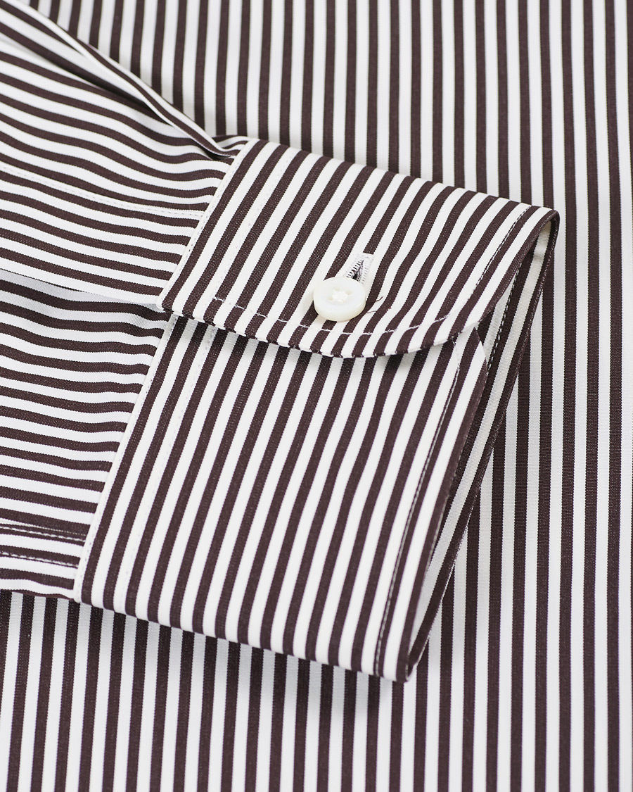 Herren | Hemden | Ralph Lauren Purple Label | Bengal Striped Shirt Brown/Cream