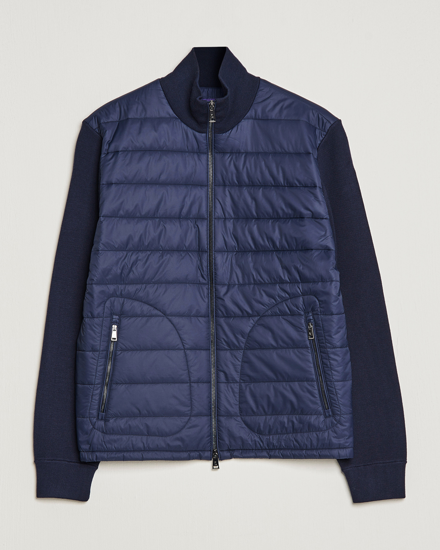 Herren | Jacken | Ralph Lauren Purple Label | Hybrid Zip Jacket Navy