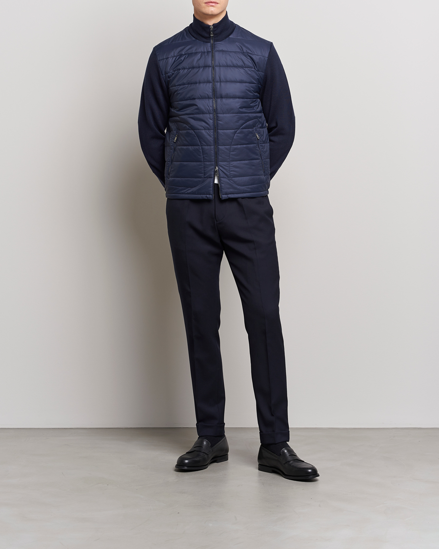 Herren | Jacken | Ralph Lauren Purple Label | Hybrid Zip Jacket Navy