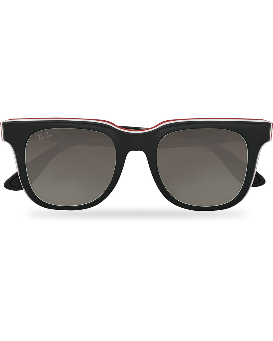 Herren | Ray-Ban RB4368 3-Layered Sunglasses Black/White/Red | Ray-Ban | RB4368 3-Layered Sunglasses Black/White/Red