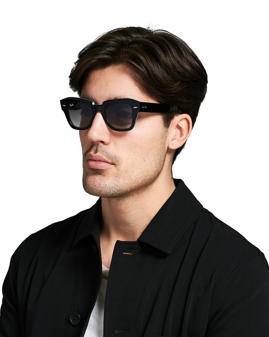 Herren | Ray-Ban RB2186 State Street Sunglasses Black | Ray-Ban | RB2186 State Street Sunglasses Black