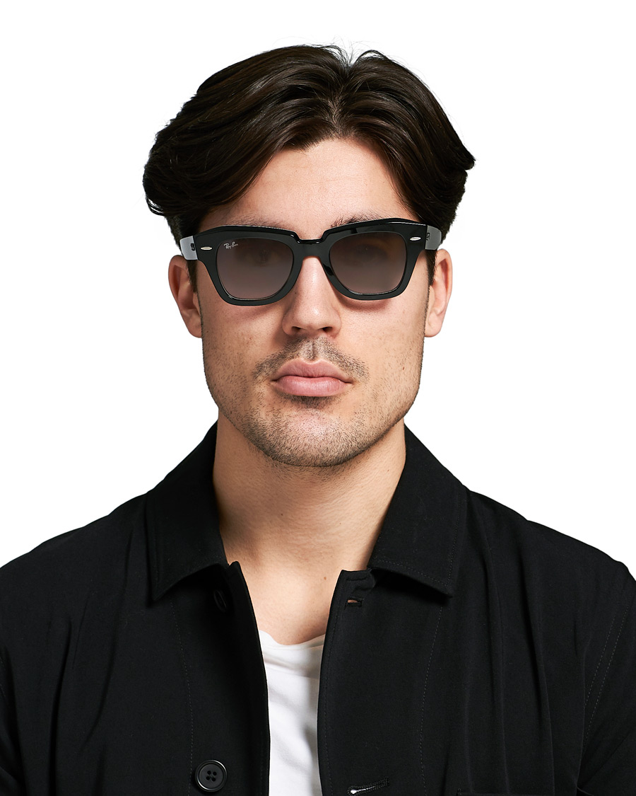 Herren | Ray-Ban RB2186 State Street Sunglasses Black | Ray-Ban | RB2186 State Street Sunglasses Black