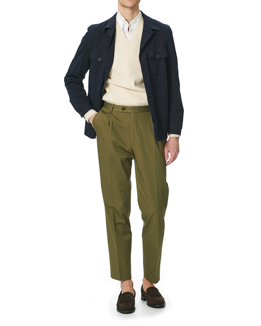 Herren | Hosen | Morris Heritage | Philip Twill Trousers Green