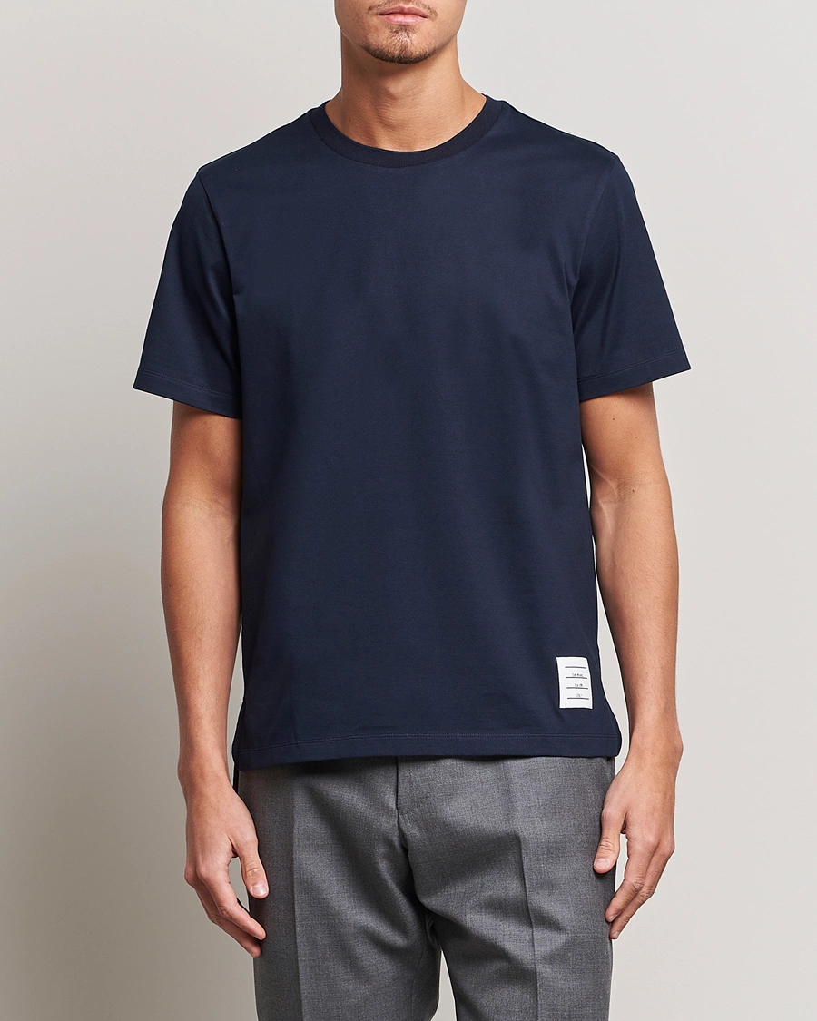 Herren | Thom Browne | Thom Browne | Relaxed Fit Short Sleeve T-Shirt Navy