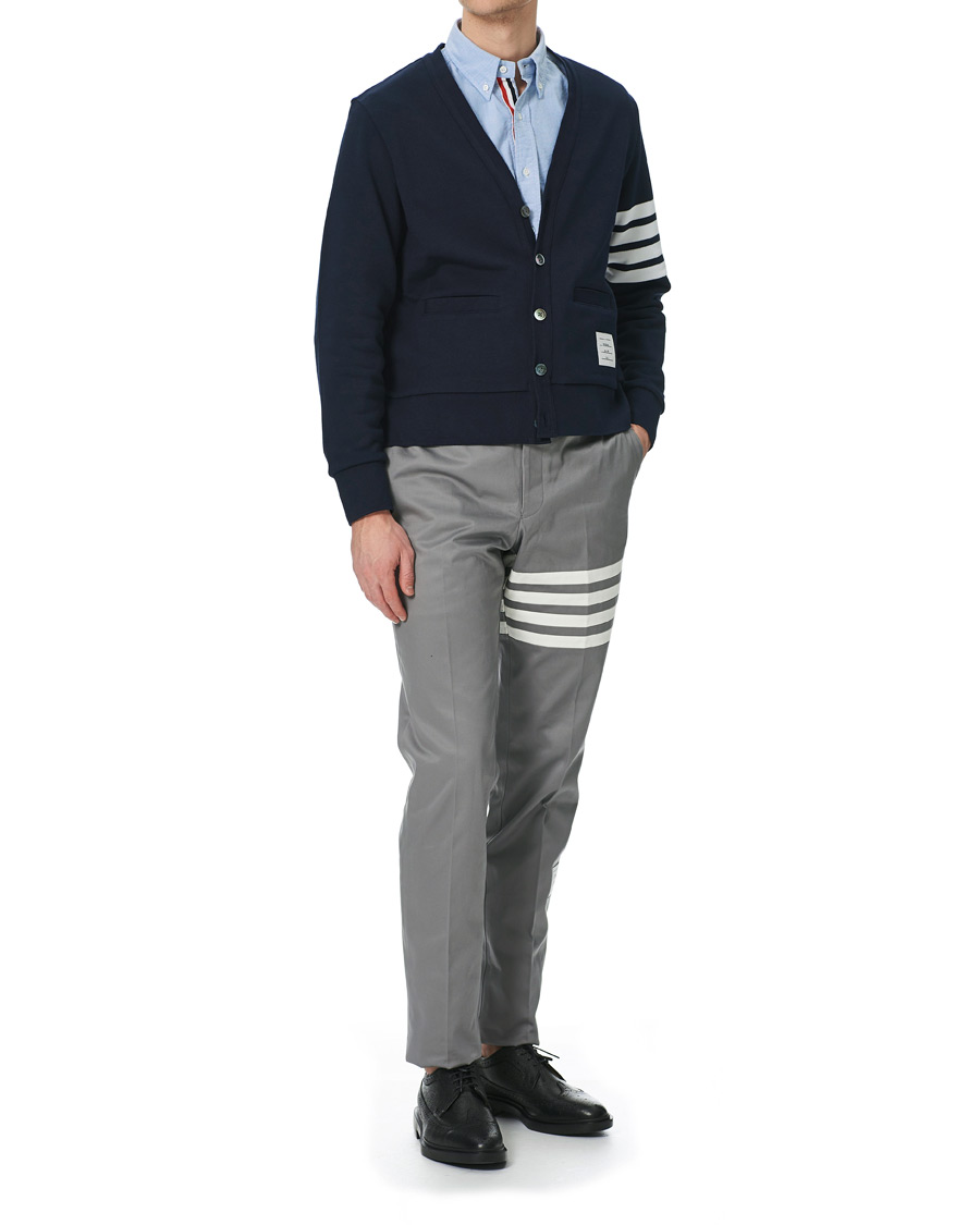 Herren | Pullover | Thom Browne | 4 Bar Loopback Cardigan Navy