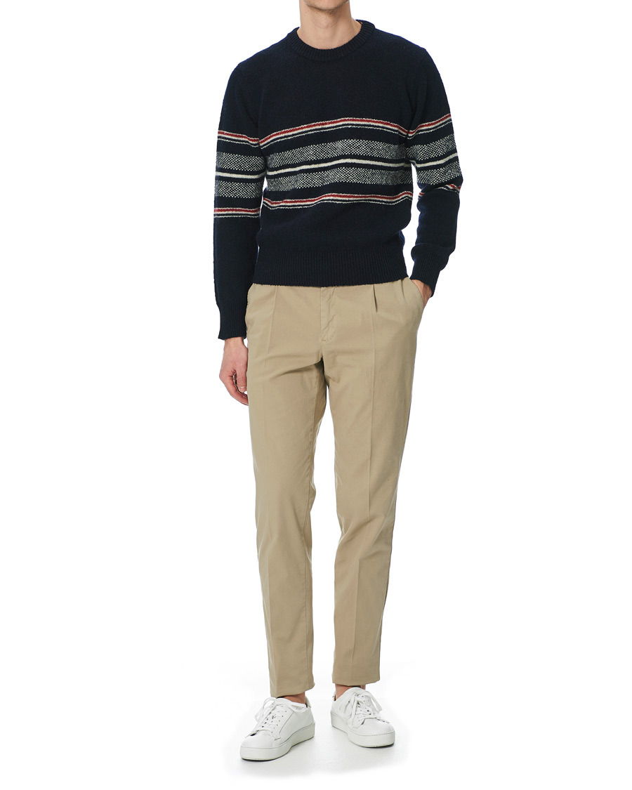 Herren | Pullover | Thom Browne | Birdseye Jacquard Sweater Navy