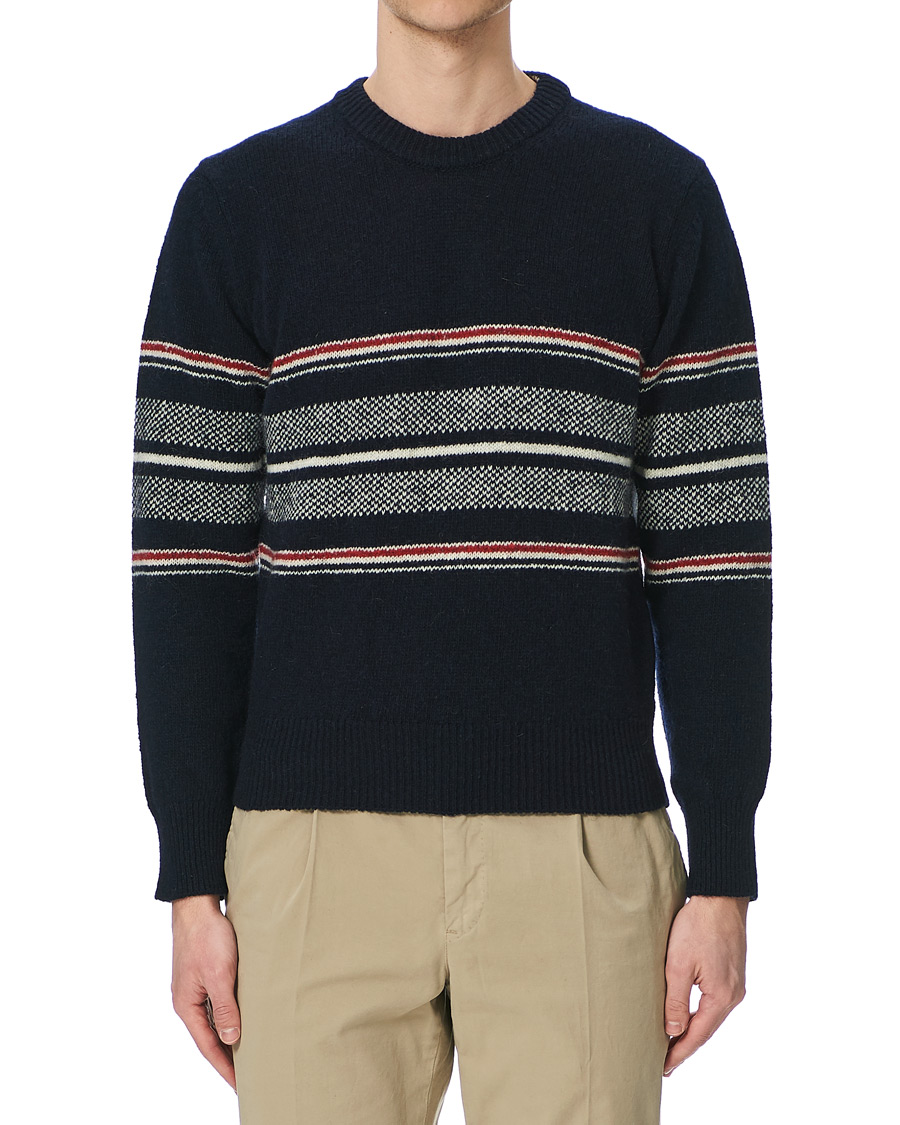 Herren | Pullover | Thom Browne | Birdseye Jacquard Sweater Navy