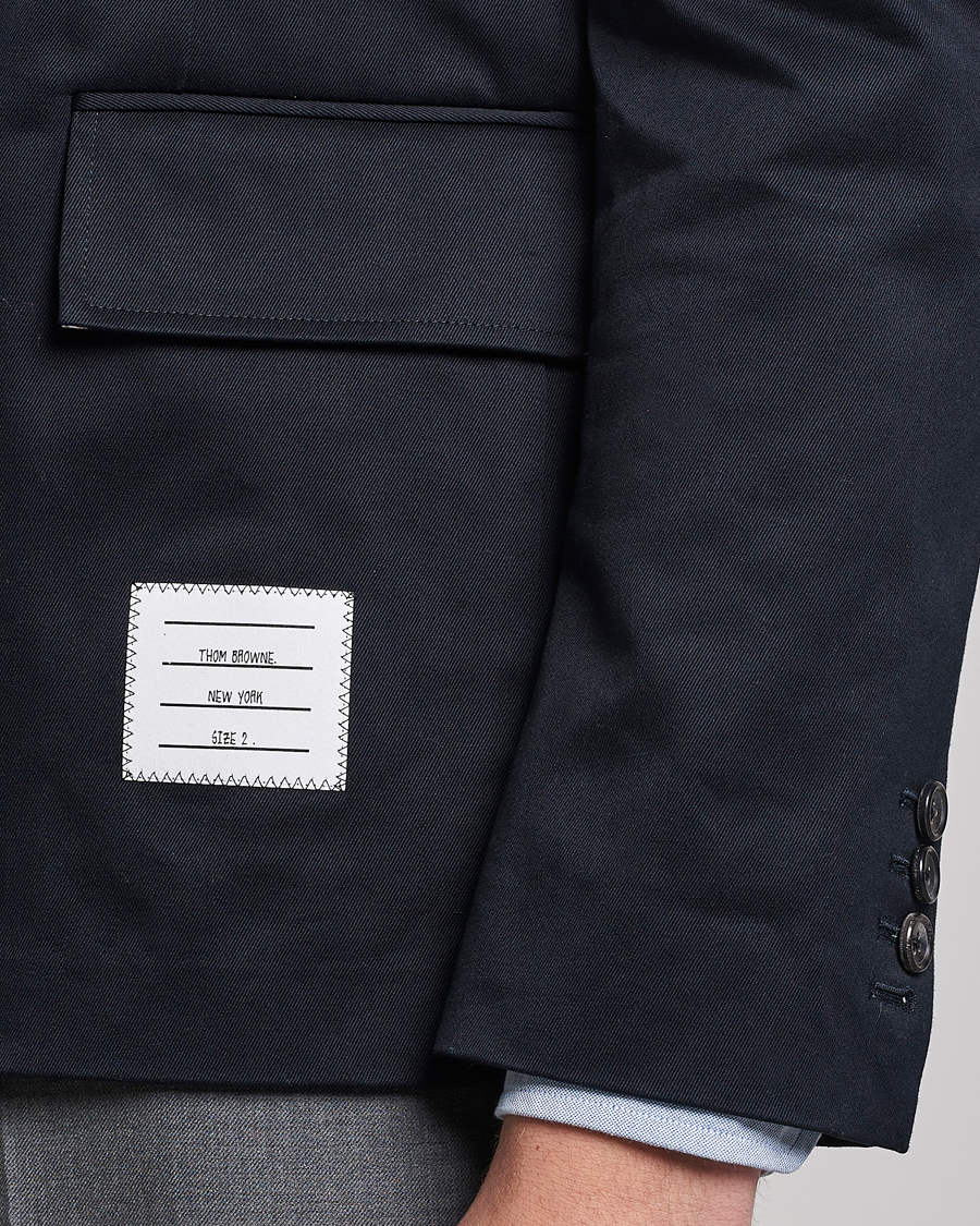 Herren | Sakkos | Thom Browne | Unconstructed Cotton Blazer Navy