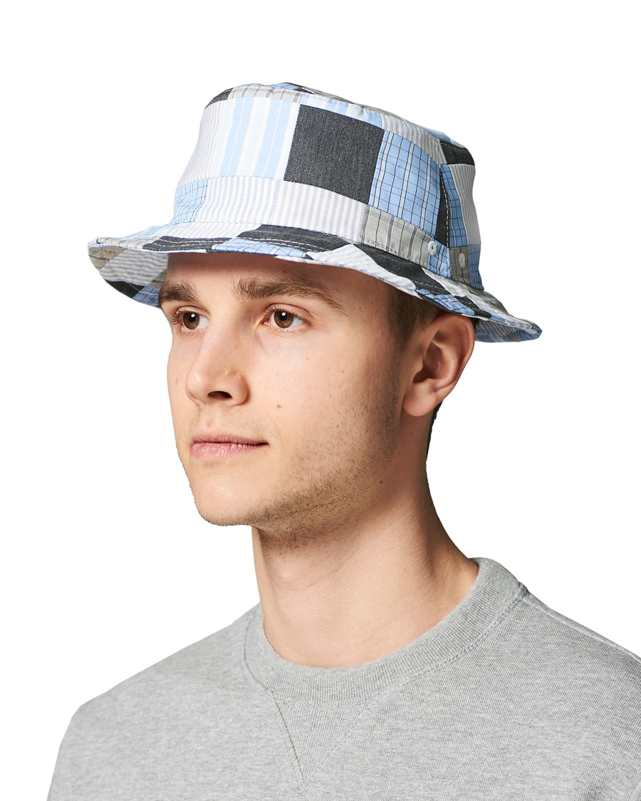 Herren | Thom Browne Bucket Hat Grey Patchwork | Thom Browne | Bucket Hat Grey Patchwork