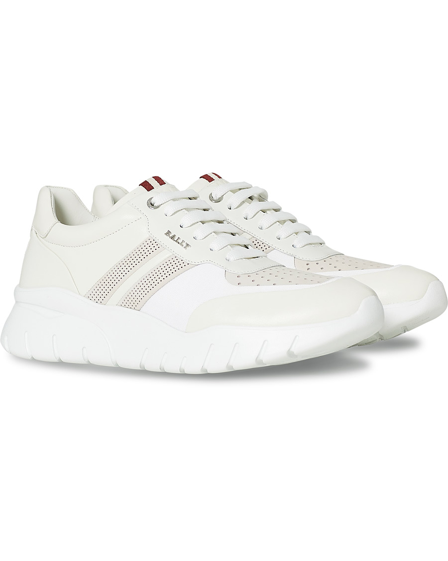 Herren | Bally Bison Running Sneaker White Calf | Bally | Bison Running Sneaker White Calf