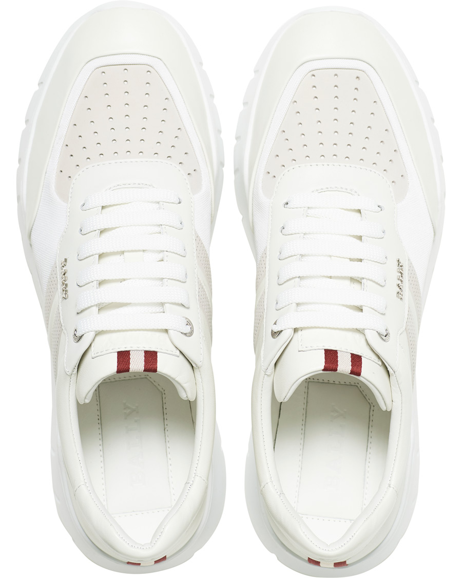 Herren | Bally Bison Running Sneaker White Calf | Bally | Bison Running Sneaker White Calf