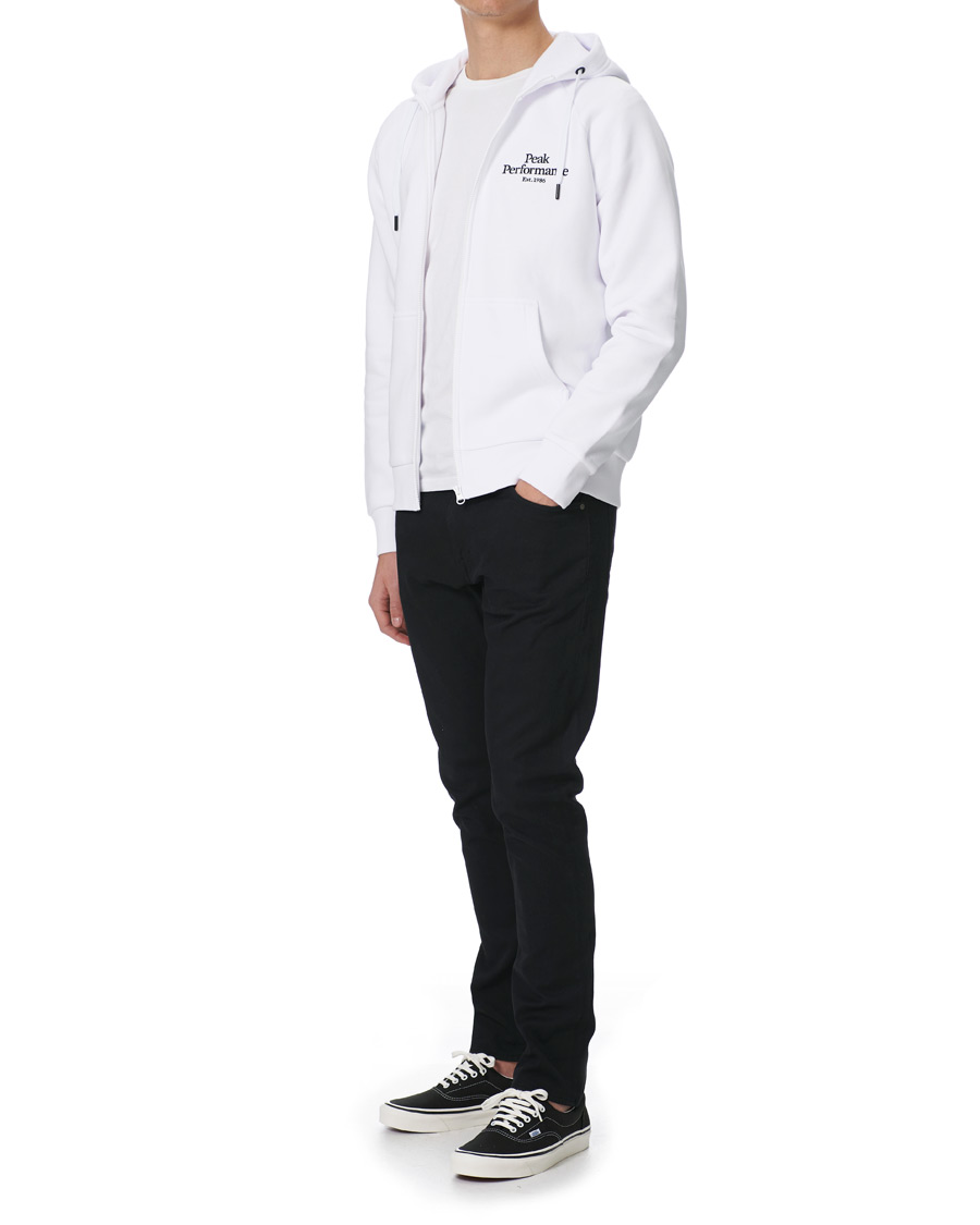 Herren | Pullover | Peak Performance | Original Logo Full Zip Hoodie White