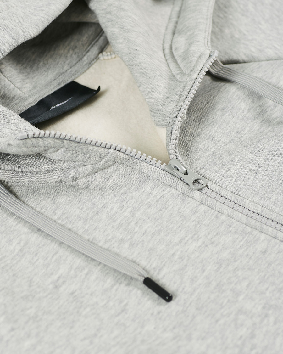 Herren | Pullover | Peak Performance | Original Logo Full Zip Hoodie Grey Melange