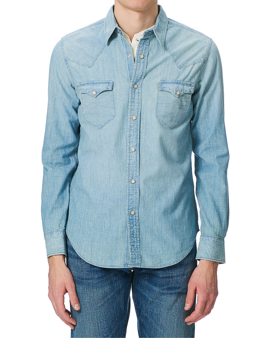Herren | Hemden | RRL | Buffalo Western Shirt Indigo/Cream
