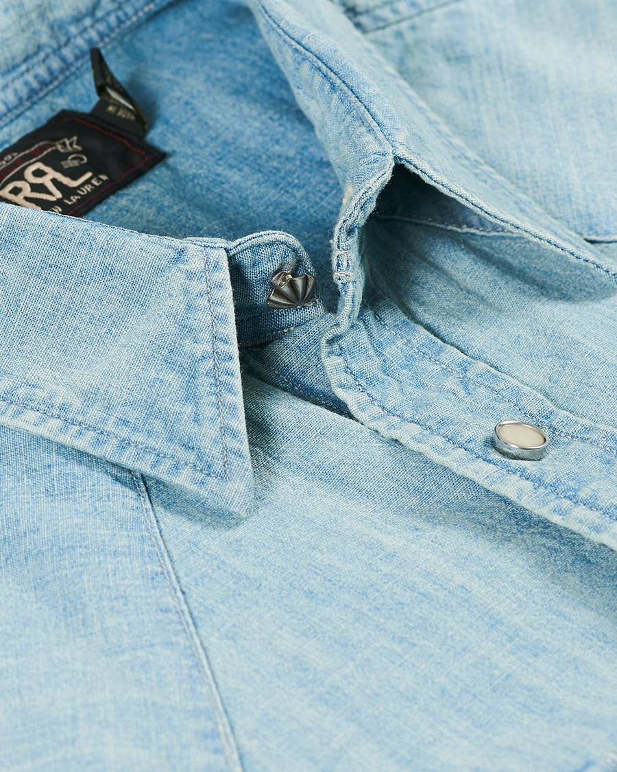 Herren | Hemden | RRL | Buffalo Western Shirt Indigo/Cream