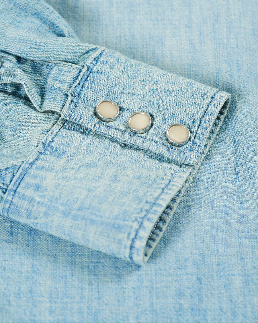 Herren | Hemden | RRL | Buffalo Western Shirt Indigo/Cream