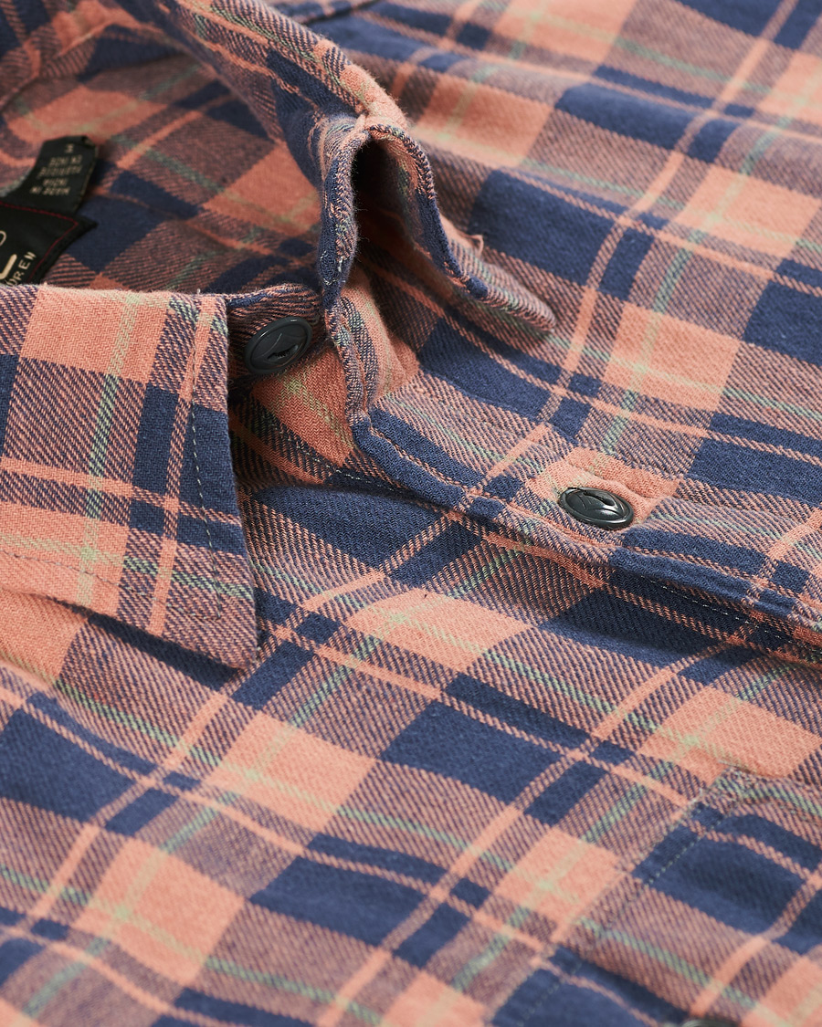Herren | Hemden | RRL | Cotton/Linen Matlock Workshirt Coral/Blue