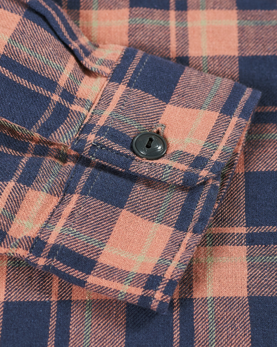 Herren | Hemden | RRL | Cotton/Linen Matlock Workshirt Coral/Blue