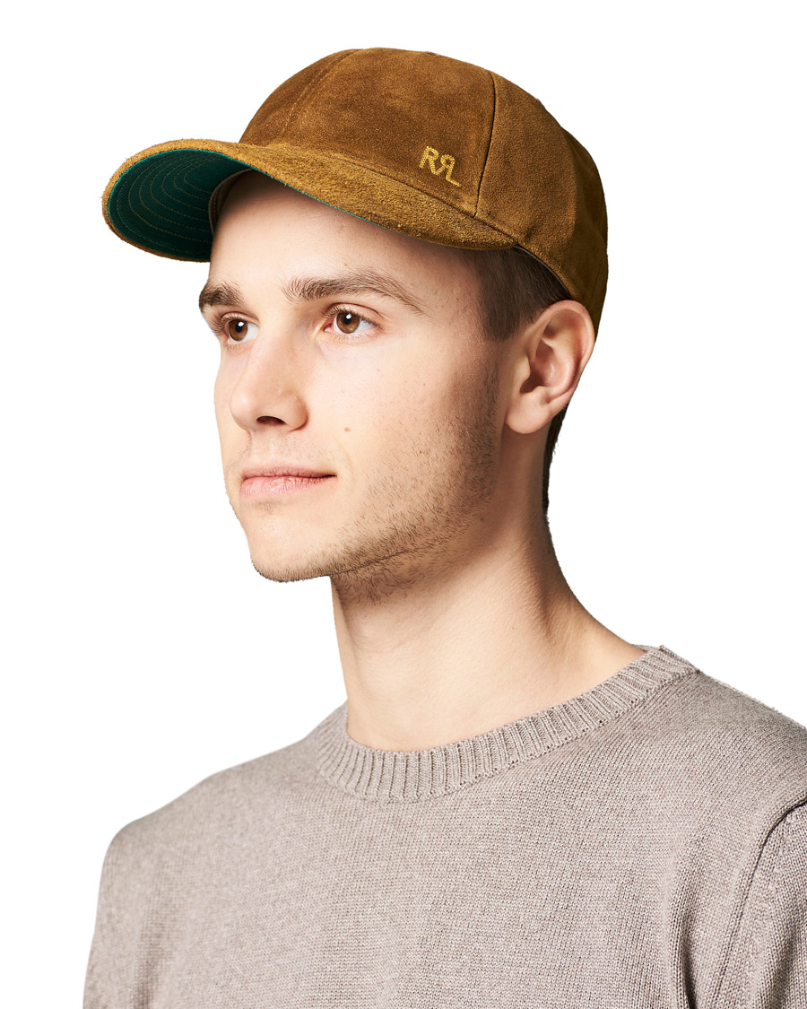 Herren | RRL Rough Out Ball Cap Tan | RRL | Rough Out Ball Cap Tan