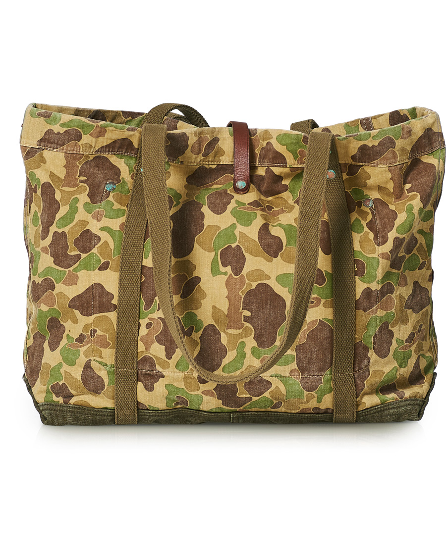Herren | RRL Jungle Cloth Tote Bag Olive Camo | RRL | Jungle Cloth Tote Bag Olive Camo