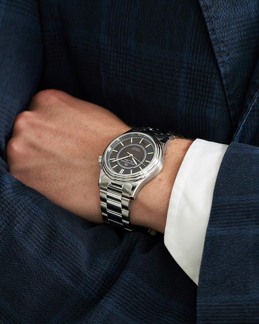 Herren | | Sjöö Sandström | Royal Steel Classic 36mm Annual Edition Leather Brown