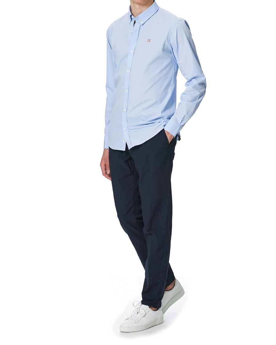 Herren | Hemden | Maison Kitsuné | Fox Head Oxford Shirt Light Blue