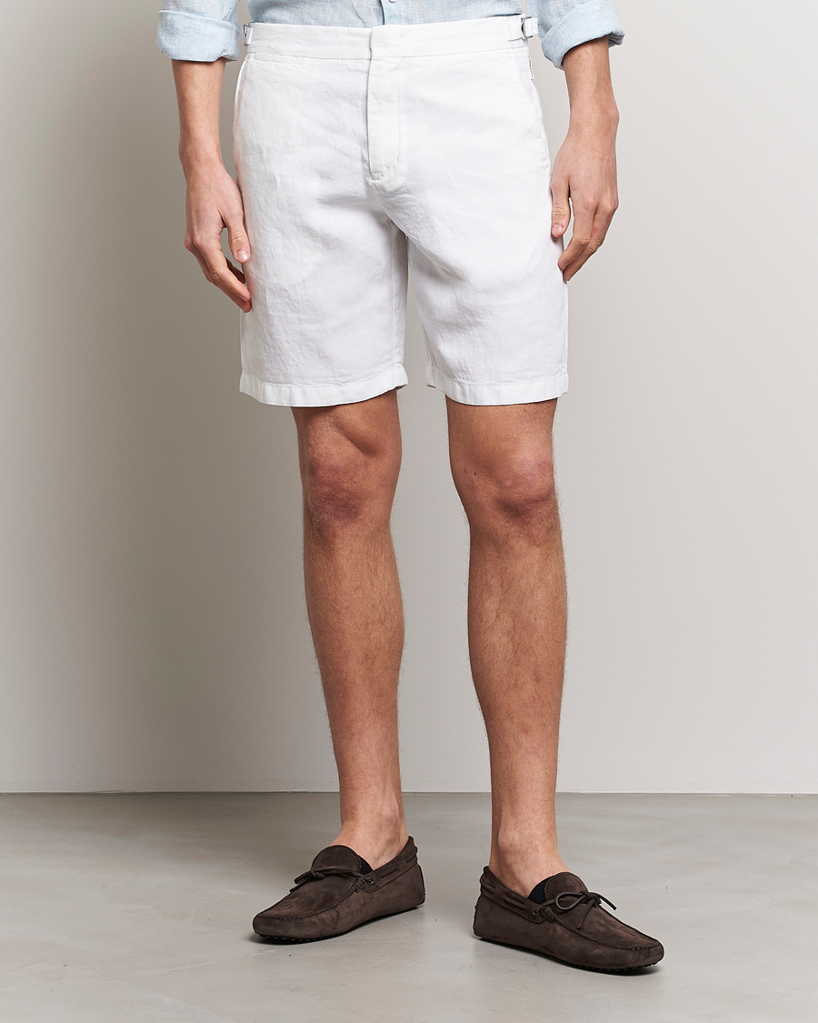 Herren |  | Orlebar Brown | Norwich Linen Shorts White