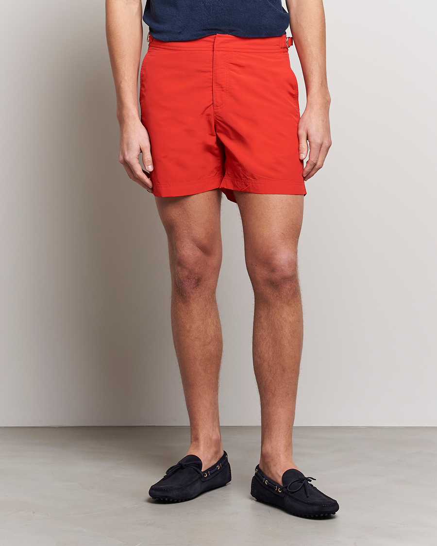 Herr |  | Orlebar Brown | Bulldog II Medium Length Swim Shorts Rescue Red