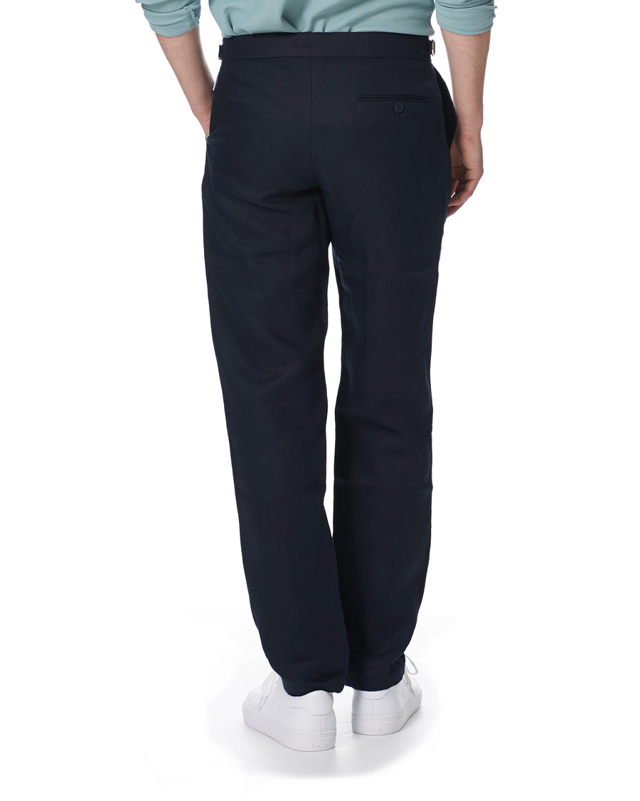 Herren | Hosen | Orlebar Brown | Griffon Linen Trousers Navy