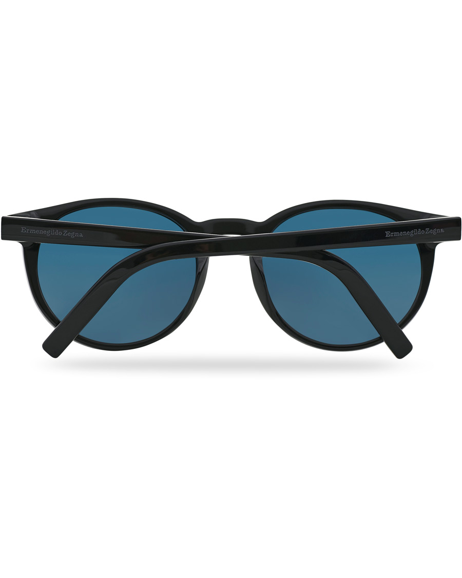 Herren | Ermenegildo Zegna EZ0172 Sunglasses Shiny Black/Blue | Ermenegildo Zegna | EZ0172 Sunglasses Shiny Black/Blue