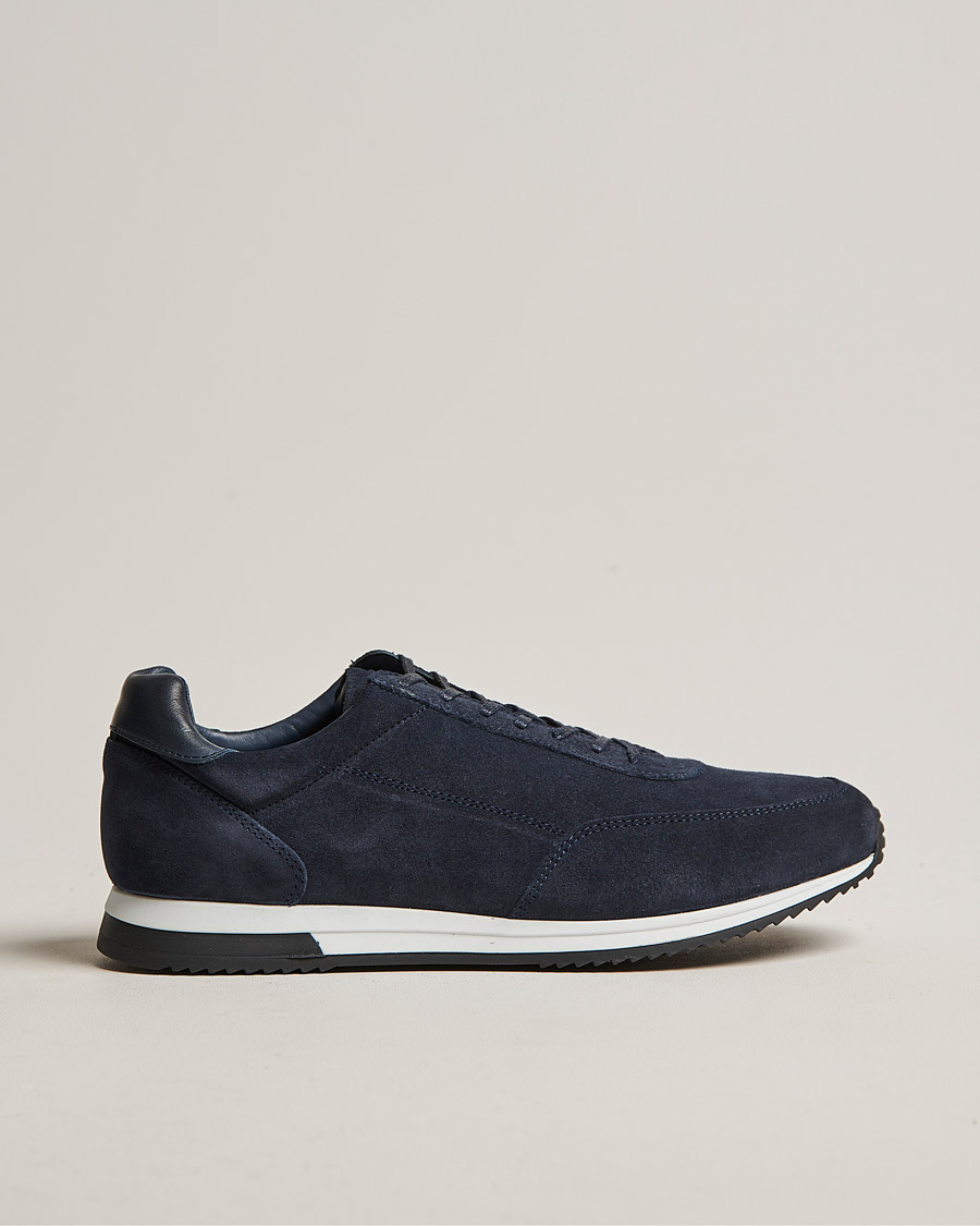 Herren | Sneaker | Loake Shoemakers | Bannister Running Sneaker Navy Suede