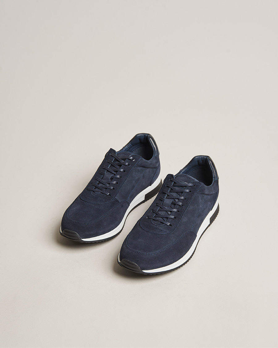 Herren | Sneaker | Loake Shoemakers | Bannister Running Sneaker Navy Suede