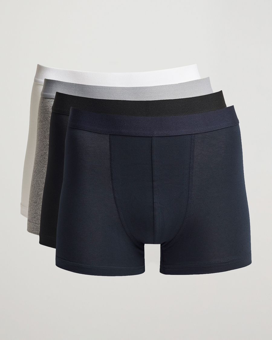 Herren | Unterwäsche | Bread & Boxers | 4-Pack Boxer Brief White/Black/Grey/Navy