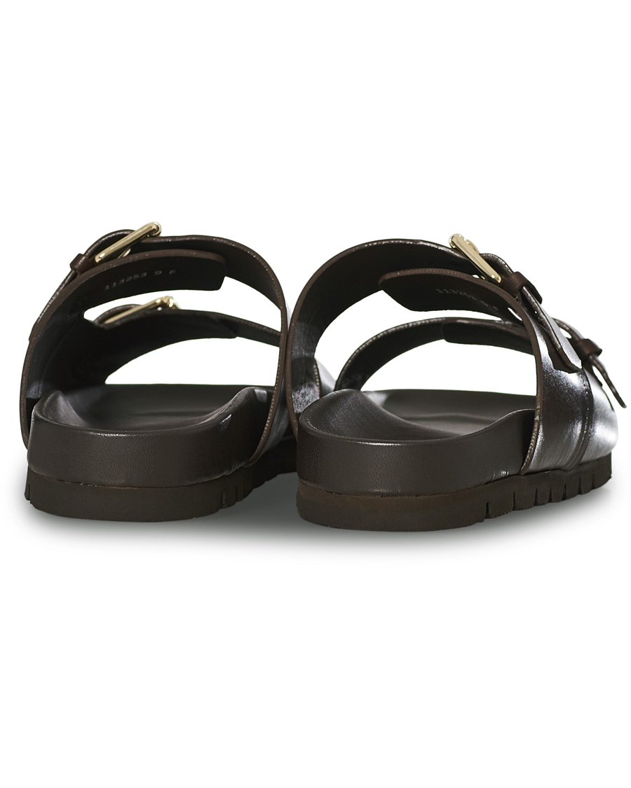 Herren | Grenson Florin Handpainted Buckle Sandal Dark Brown Calf UK6 - EU40 | Grenson | Florin Handpainted Buckle Sandal Dark Brown Calf UK6 - EU40