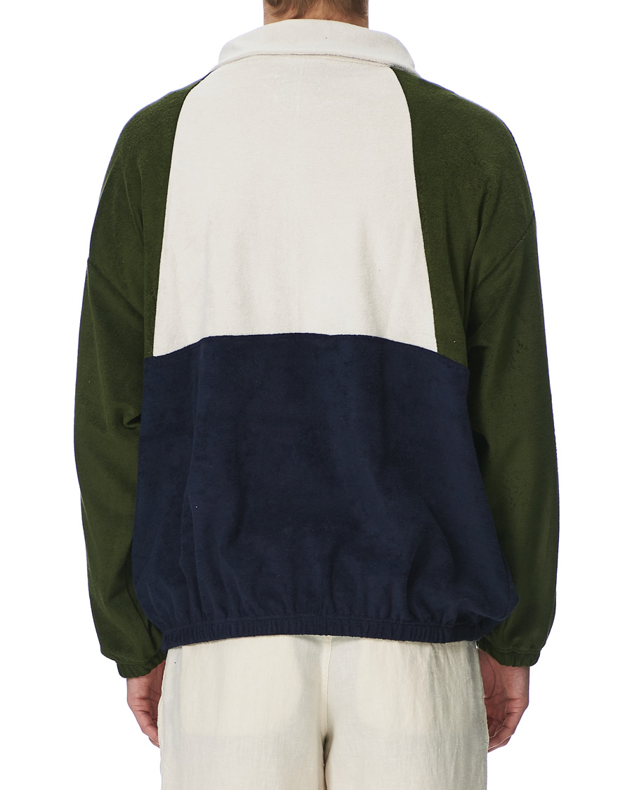 Herren | Pullover | Howlin' | Long Sleeve Terry Zip Sweat Dark Green