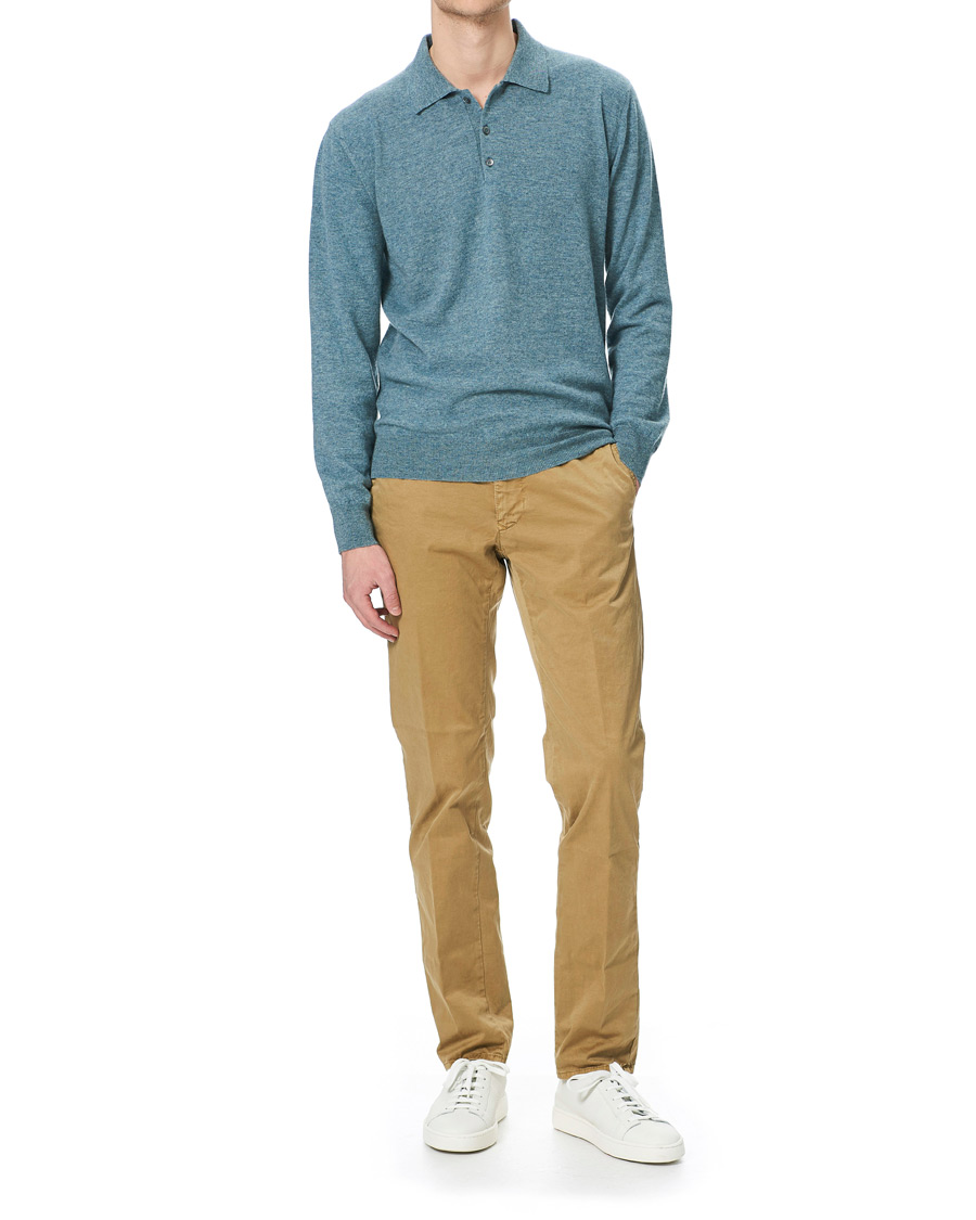 Herren | Pullover | Altea | Todd & Duncan Cashmere Polo Oribe Green