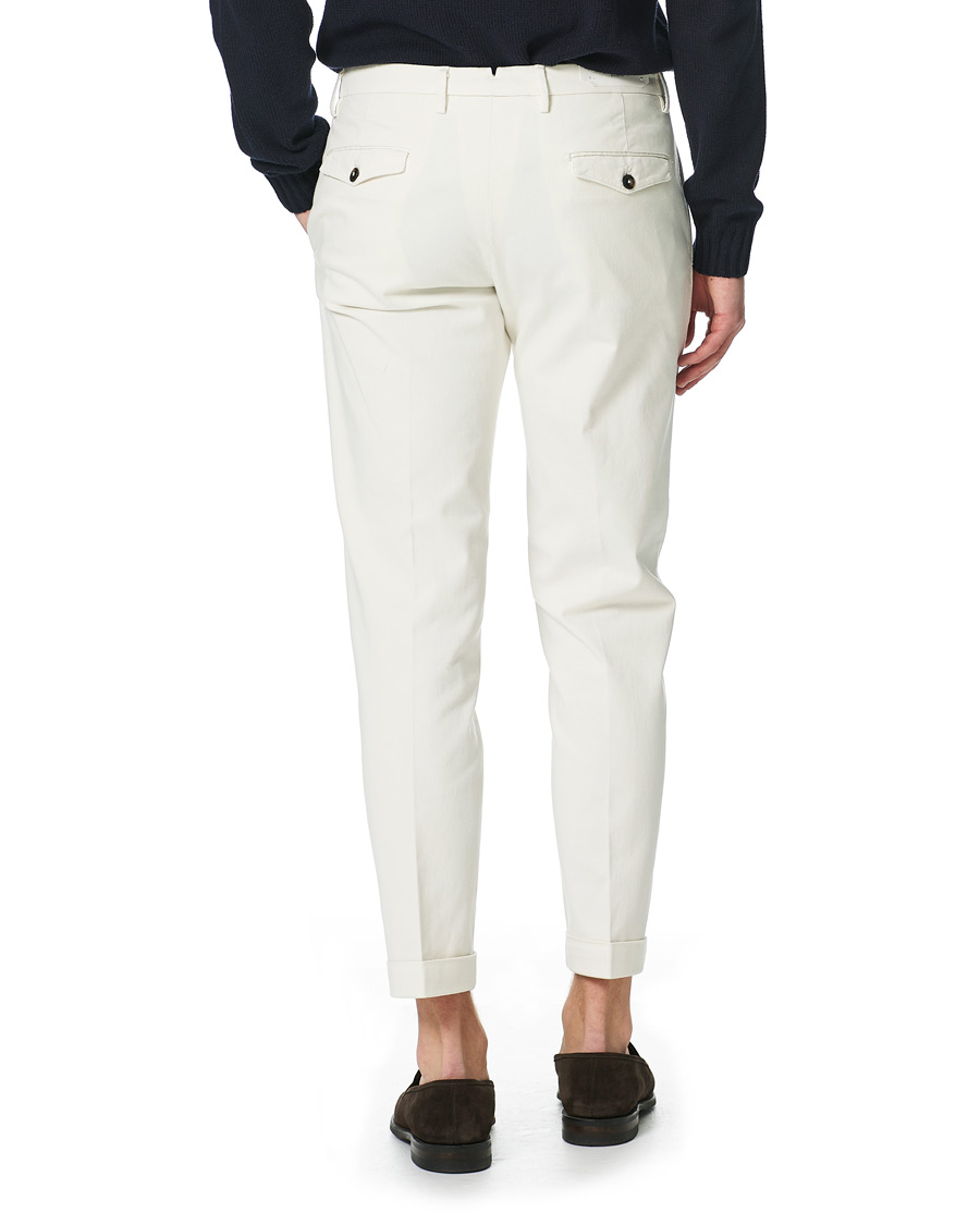 Herren | Hosen | Briglia 1949 | Easy Fit Pleated Cotton Chinos Cream