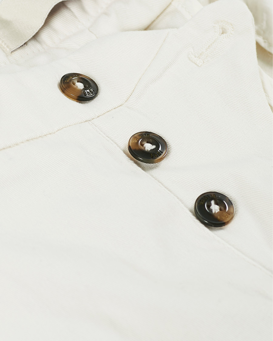 Herren | Hosen | Briglia 1949 | Easy Fit Pleated Cotton Chinos Cream