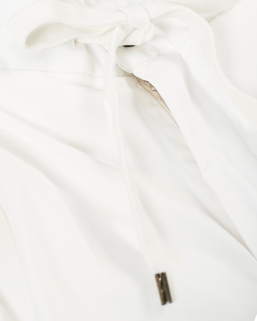 Herren | Hosen | Briglia 1949 | Drawstring Easy Fit Cotton/Tencel Trousers Off White