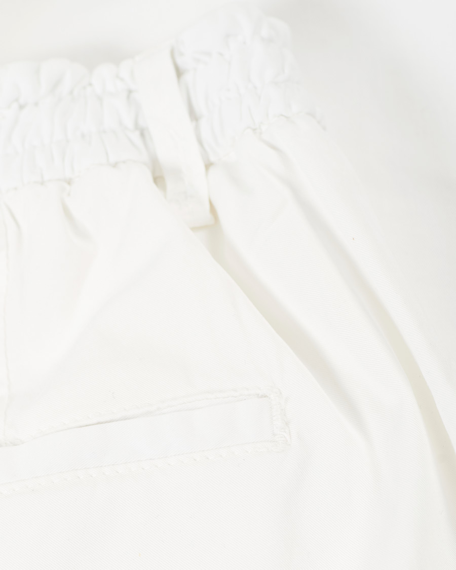 Herren | Hosen | Briglia 1949 | Drawstring Easy Fit Cotton/Tencel Trousers Off White