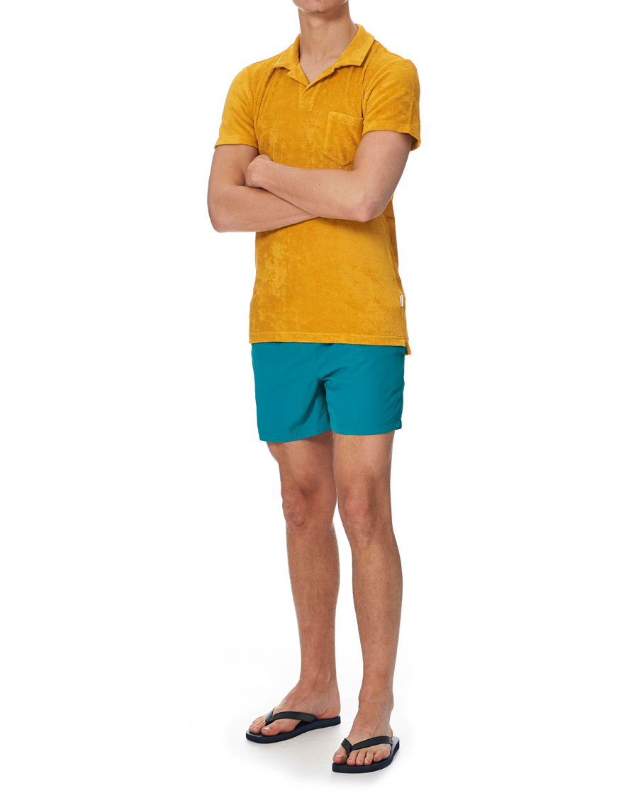 Herren | Badehosen | Ripa Ripa | Plain Swim Shorts Aqua Blue