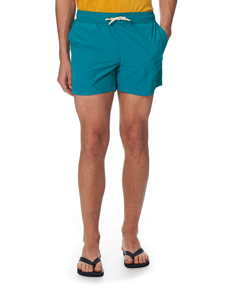 Herren | Badehosen | Ripa Ripa | Plain Swim Shorts Aqua Blue