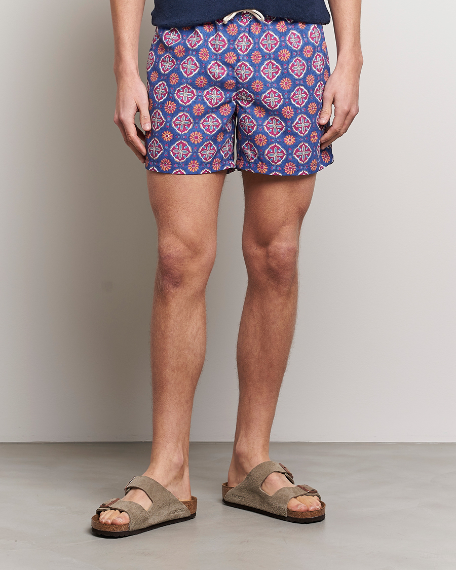 Men |  | Ripa Ripa | Maestrale Printed Swimshorts Blue/Red