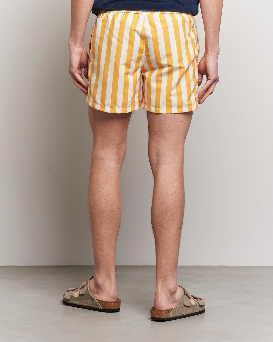 Herren | Badehosen | Ripa Ripa | Paraggi Striped Swimshorts Yellow/White