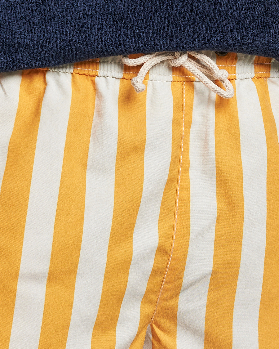 Herren | Badehosen | Ripa Ripa | Paraggi Striped Swimshorts Yellow/White