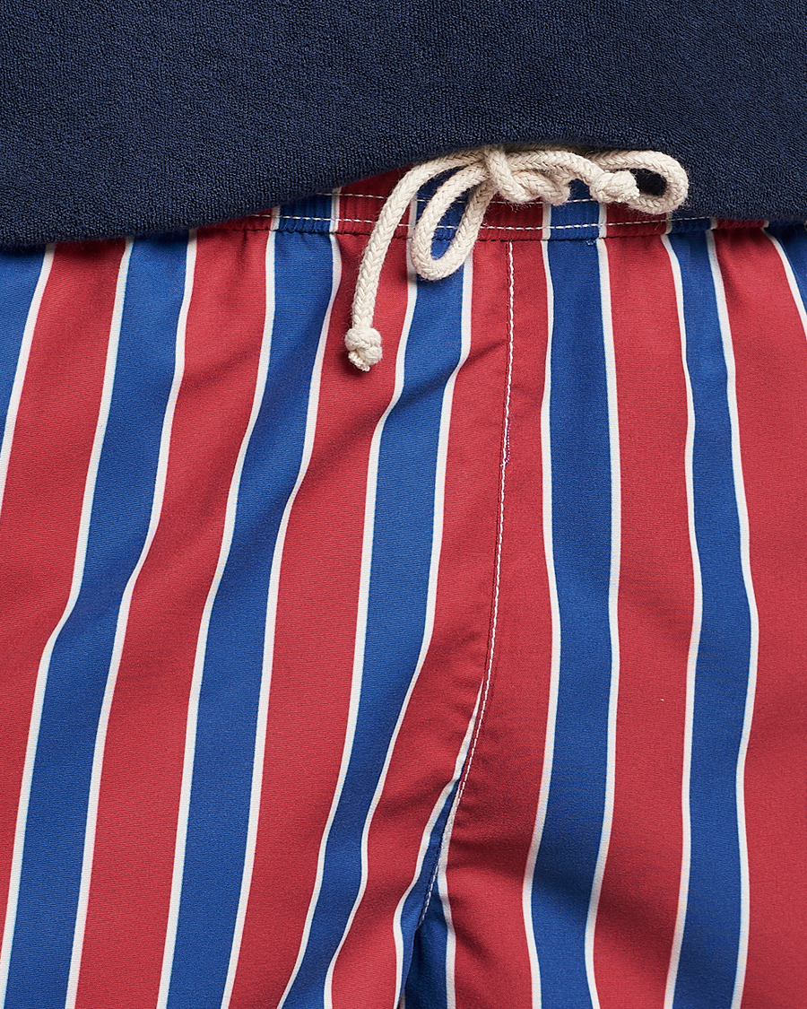 Herren | Badehosen | Ripa Ripa | Monterosso Striped Swimshorts Red/Blue