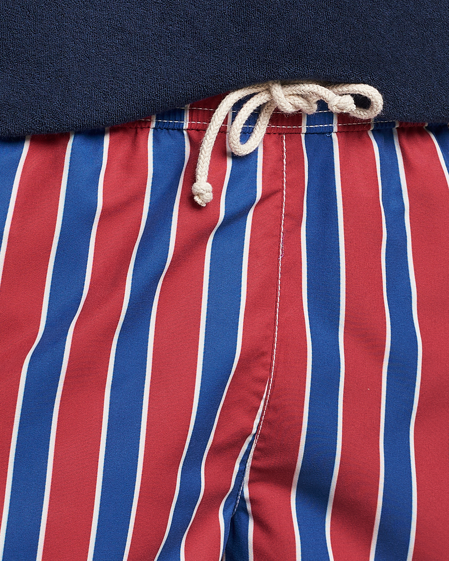 Herren | Badehosen | Ripa Ripa | Monterosso Striped Swimshorts Red/Blue
